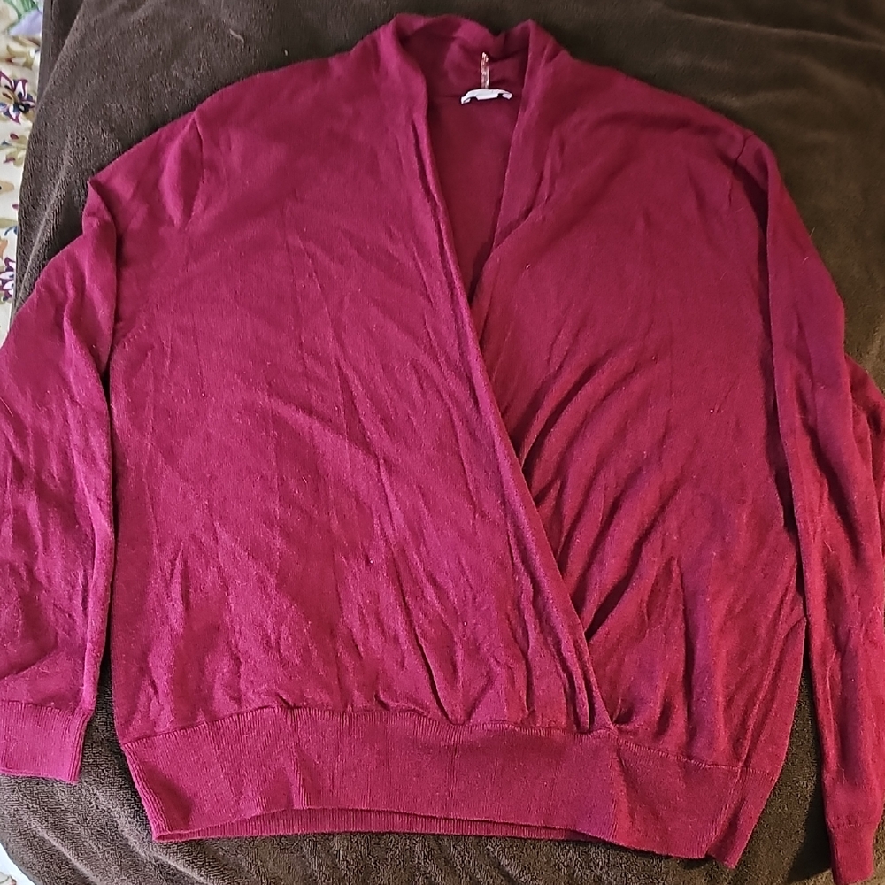J.jill Burgundy Sweater